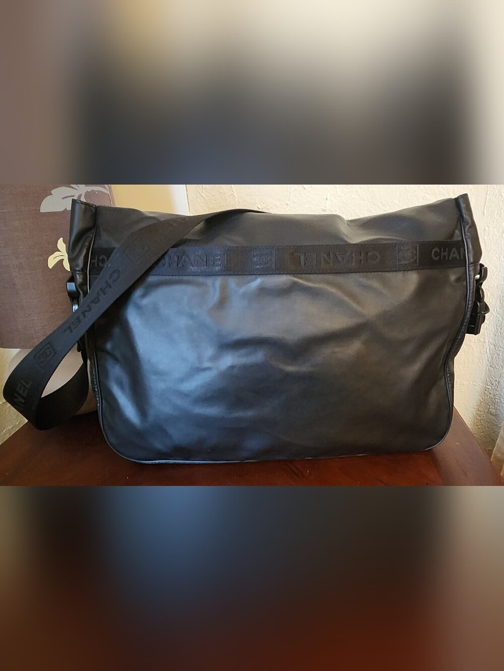 CHANEL Black CC  Sports Line Messenger Nylon Bag - Picture 15 of 16